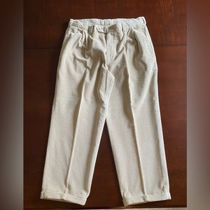 Perry Ellis Corduroy Pleat Front, Cuff Bottom Pants (36/30)